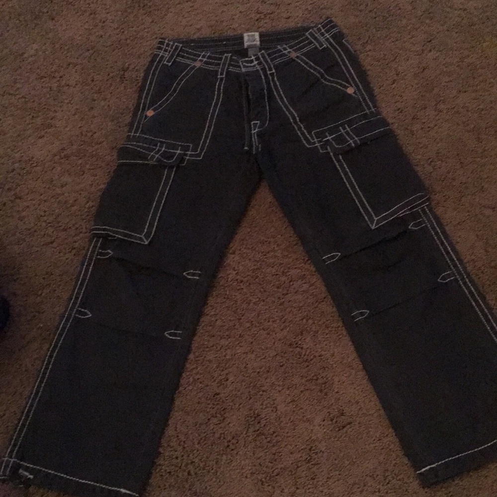 Authentic true religion navy cargo pants